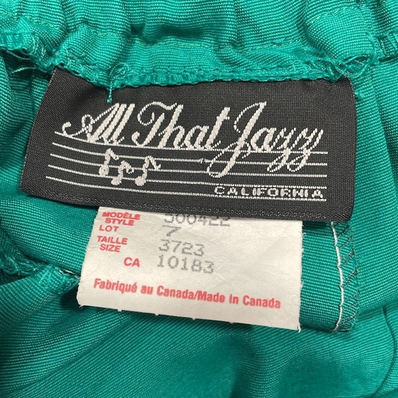 Vintage All That Jazz Green Wideleg Jumpsuit with Gold Buttons - Picture 11 of 12